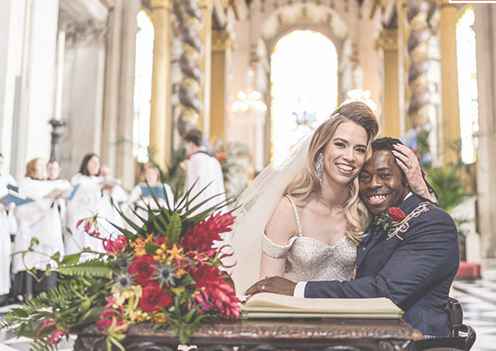 Ade Adepitan with his wife Linda Harrison. wife, partner, lover, nuptial ceremony, wedding date and venue